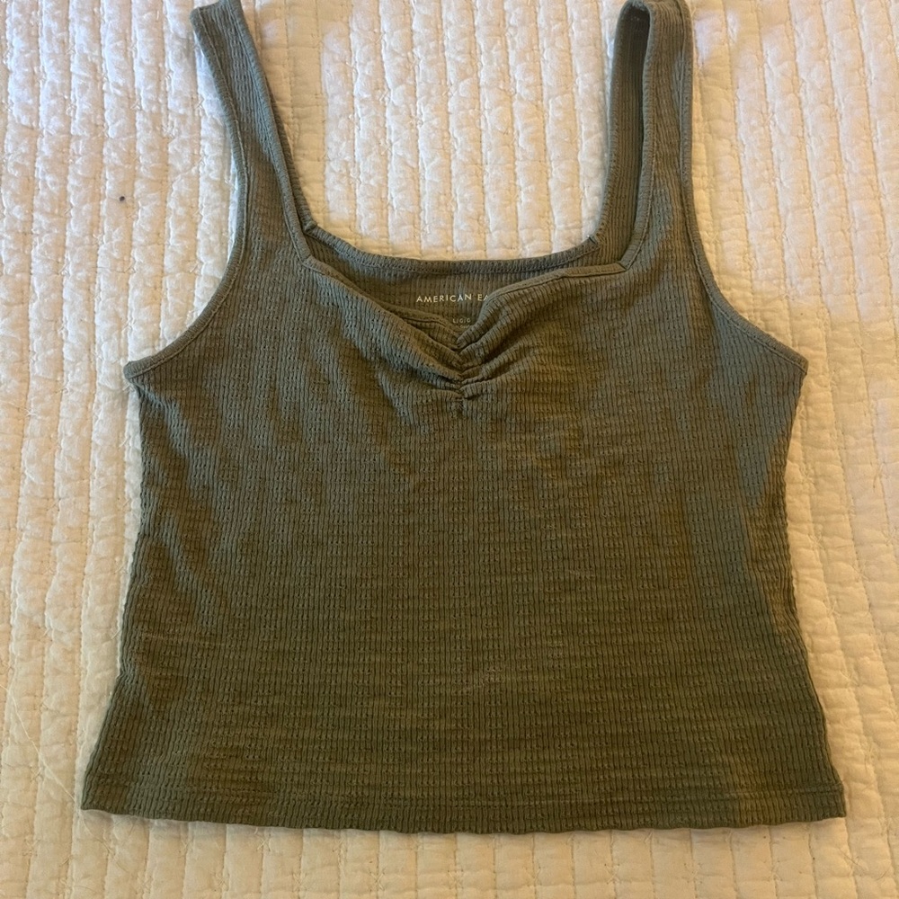 Large Green American Eagle tank top